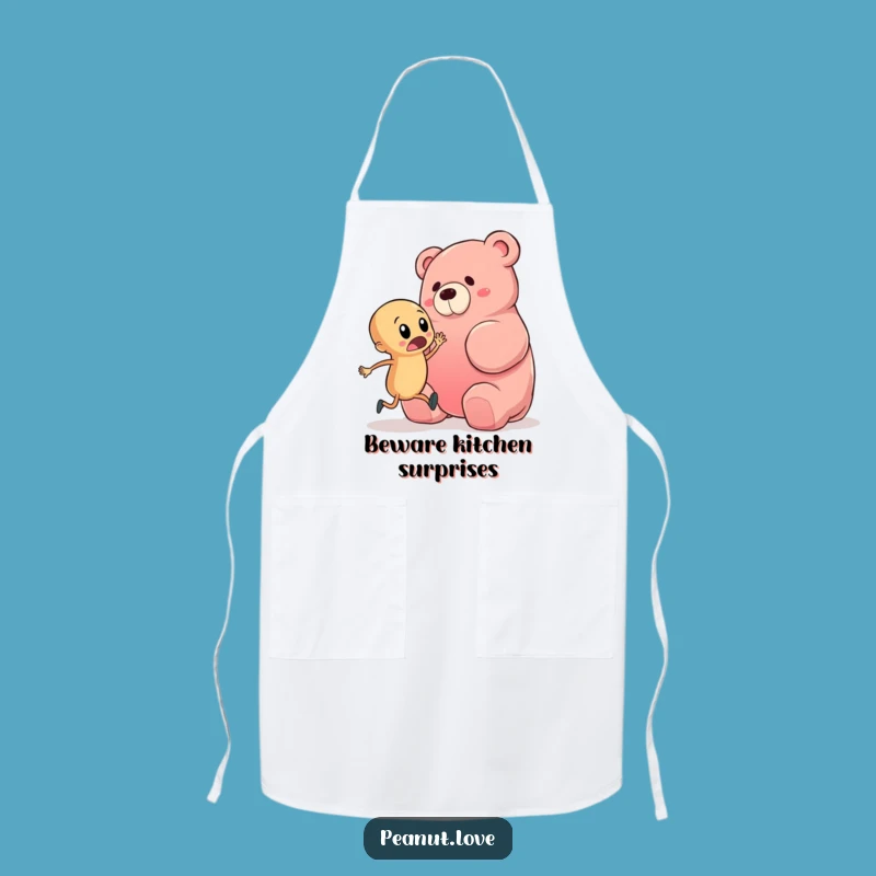 Funny Peanut Gummy Bear Apron: Cook with Laughs and Avoid Sweet Trips