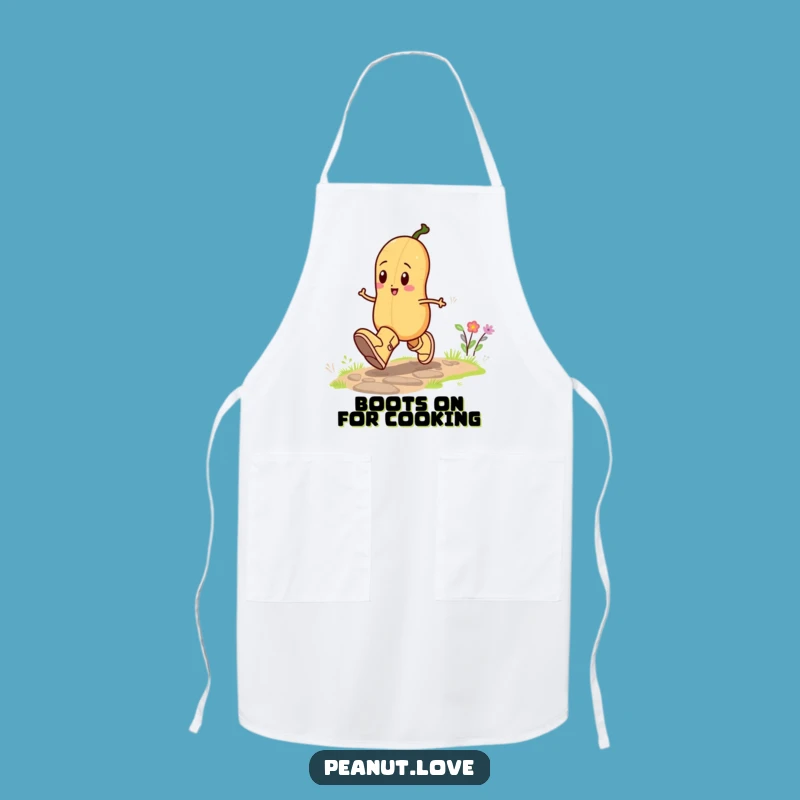 Funny Peanut Boots Apron: Cook with Joy in Hilarious Oversized Footwear