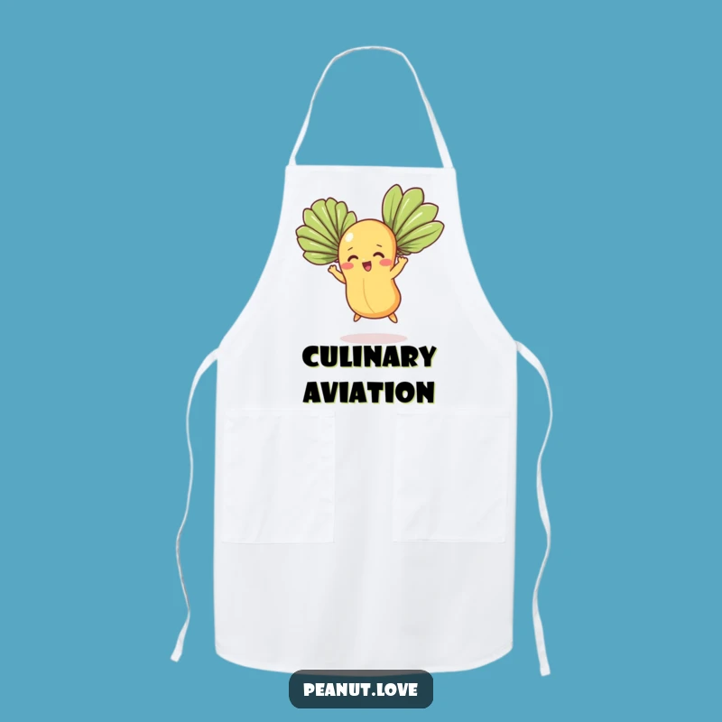 Funny Peanut Chef's Flight Apron, Determined Kitchen Humor, Hilarious Cooking Gift