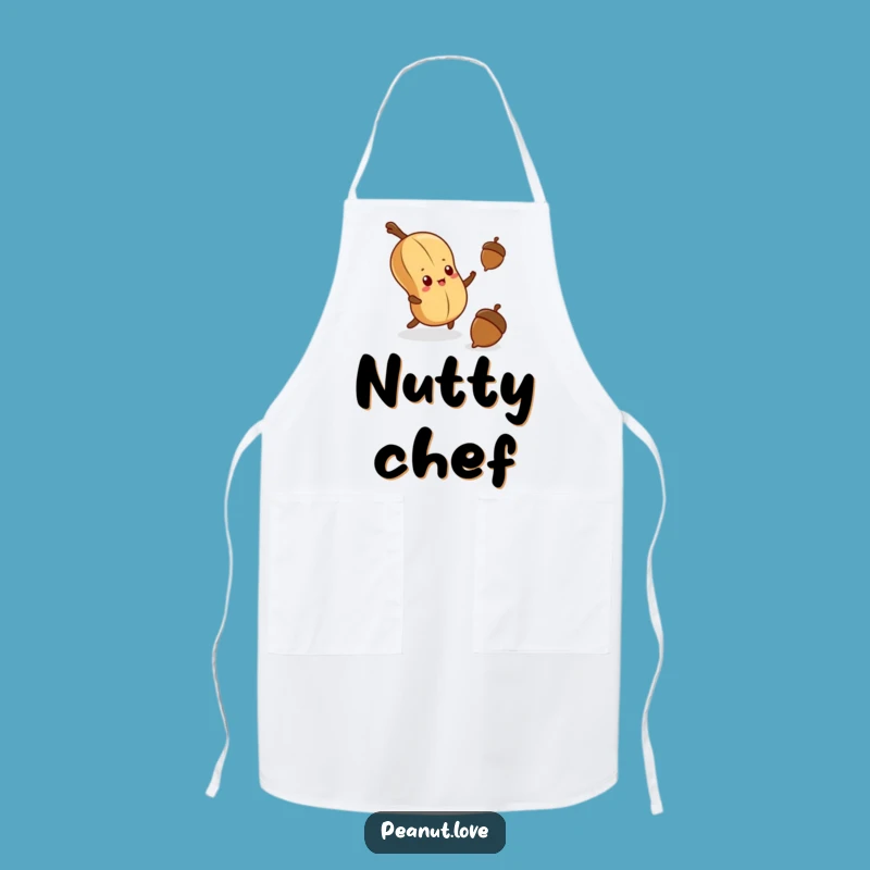 Funny Determined Peanut Apron - Cook with Hilarious Tenacity!