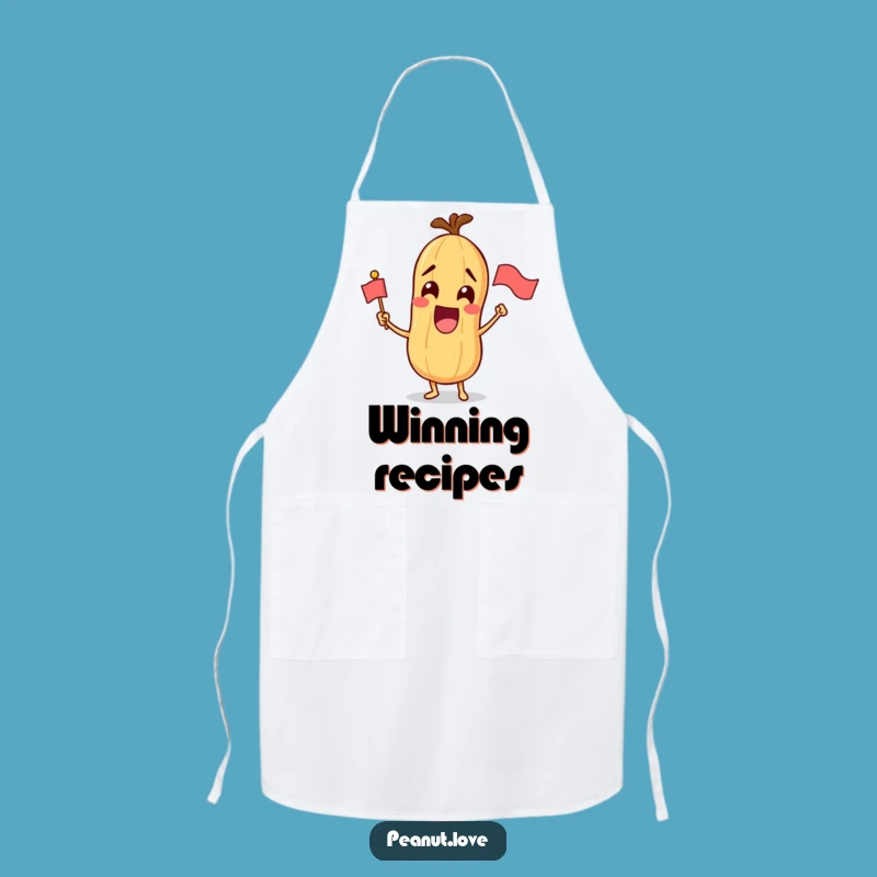 Funny Excited Peanut Apron - Cook with Celebratory Flair!