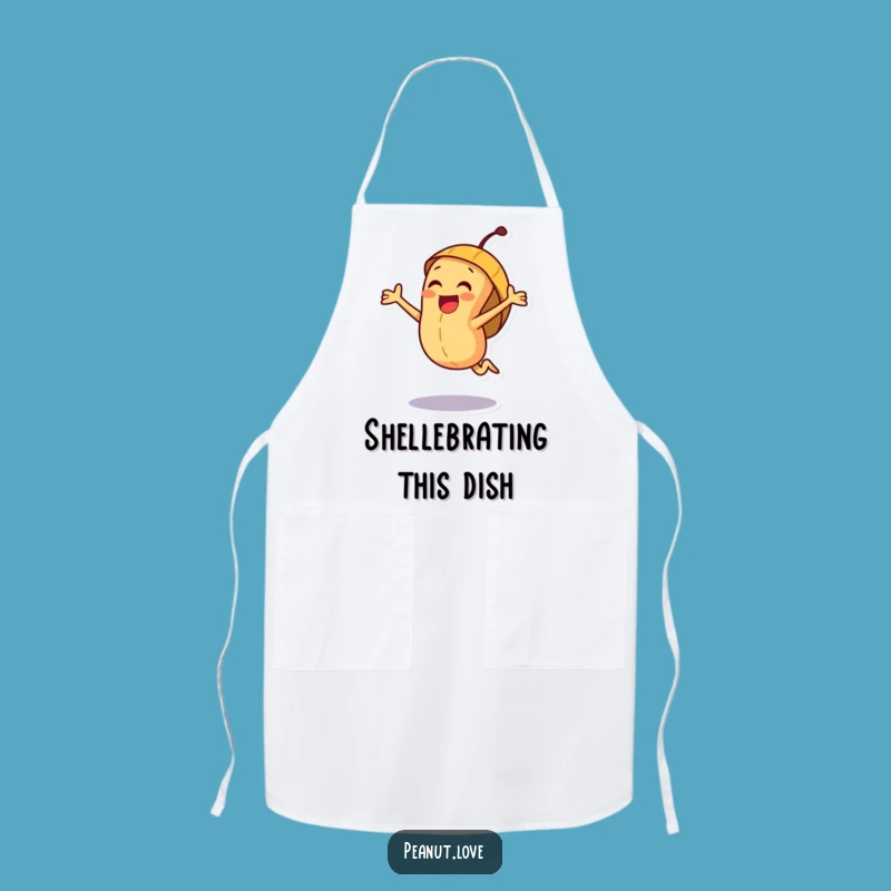 Funny Joyful Peanut Apron: Exciting Jumping Nut Kitchen Fun, Perfect Cheerful Gift