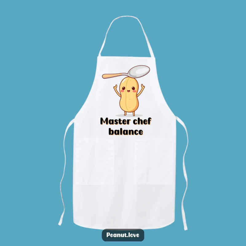 Funny Peanut Chef Balance Apron: Character Kitchen Wear for Precision