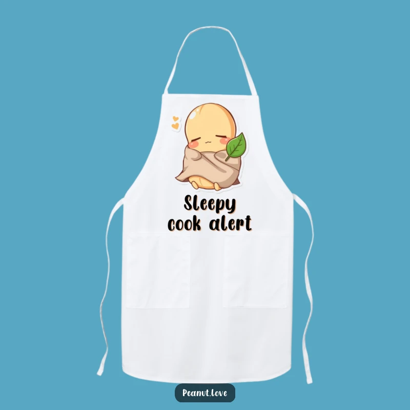 Funny Peanut Sleep Apron: Chef's Nap Time - The Perfect Funny Gift for Restful Cooks!