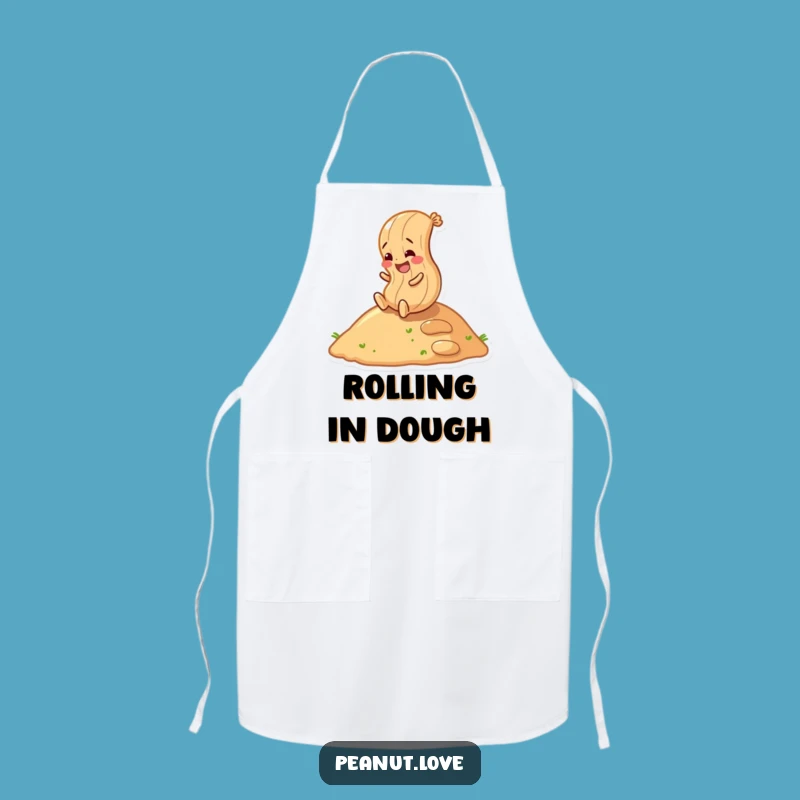 Funny Rolling Peanut Apron: Messy Fun Protection, Hilarious Funny Kitchen Gift