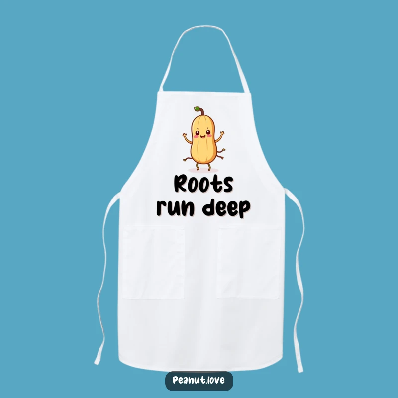 Funny Kawaii Peanut Apron: Silly Dancing Rooted Nut Kitchen Wear, Hilarious Funny Gift