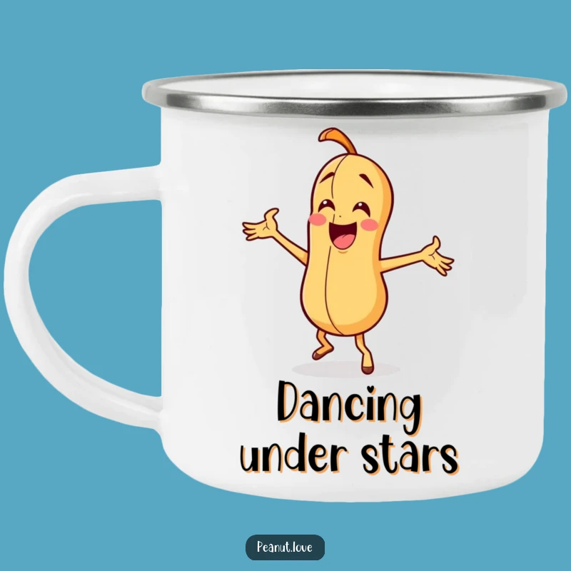 Funny Dancing Peanut Camping Mug - Boogie Around the Campfire