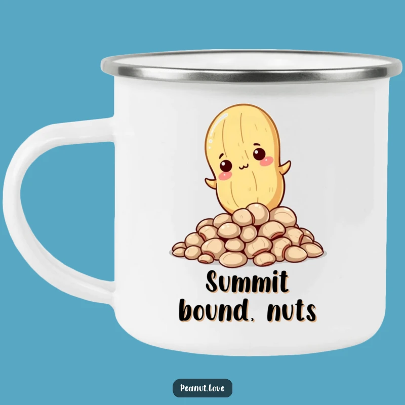 Funny Determined Peanut Camping Mug - Hilarious Drinkware for the Ambitious