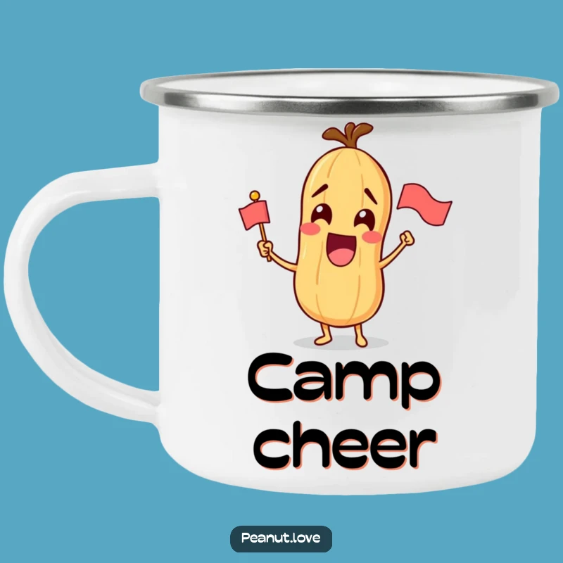 Funny Excited Peanut Camping Mug - Your Go-To Celebration Vessel