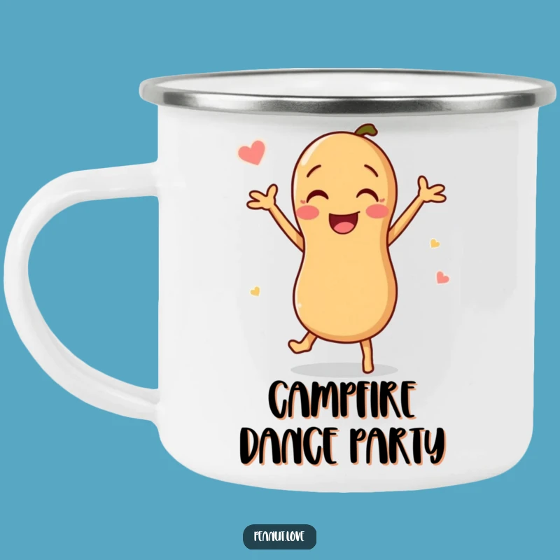 Funny Peanut Dance Camping Mug: Happy Sipper - Perfect Funny Gift for Outdoors!
