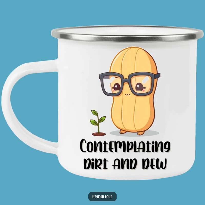 Funny Peanut Explorer Camping Mug: Humorous Outdoor Thoughts, Sprouts & Sips Gift