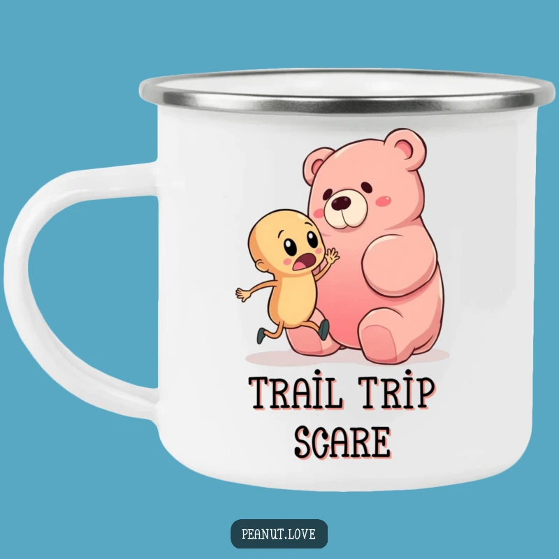 Funny Peanut Gummy Bear Camping Mug: Your Hilarious Companion for Unexpected Trails