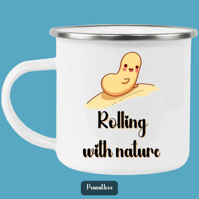 Funny Rolling Peanut Camping Mug - Outdoor Play, Perfect Hiking Gift
