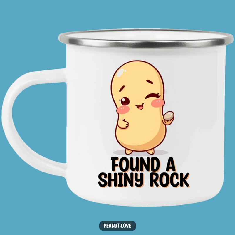 Funny Witty Peanut Camping Mug: Rugged Nutty Drinkware for Secretive Adventures