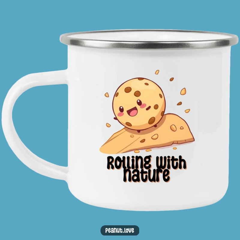 Funny Cookie Rolling Camping Mug: Adventure Fuel for Your Funny Bone