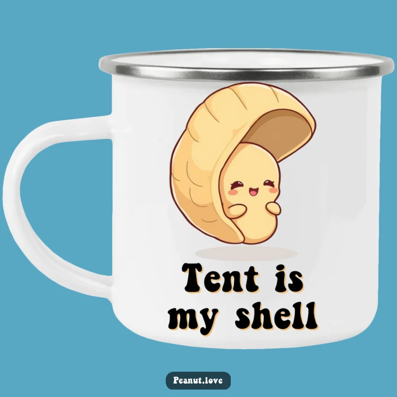 Funny Shy Peanut Camping Mug: Giggle Outdoors, Durable & Hilarious, Great Funny Gift