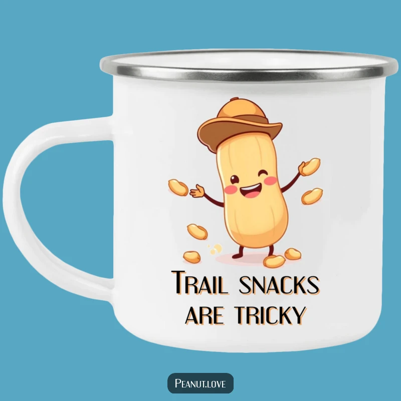Funny Peanut Juggler Camping Mug: Tiny Peanut Outdoors, Durable & Hilarious, Great Funny Gift