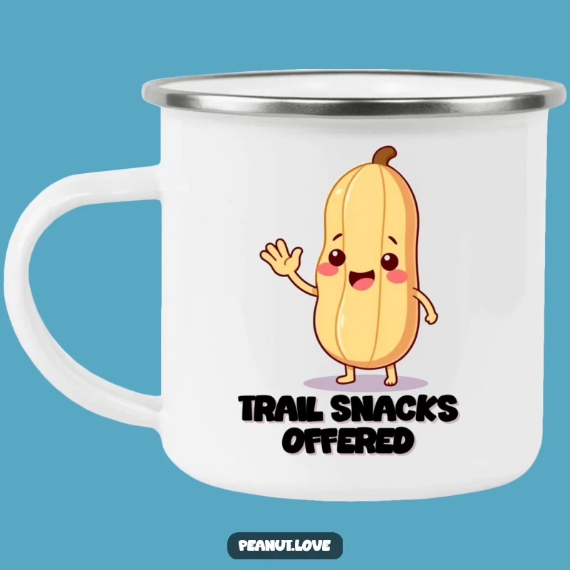 Funny Friendly Wave Camping Mug: Rugged Nutty Drinkware for Kind Adventures