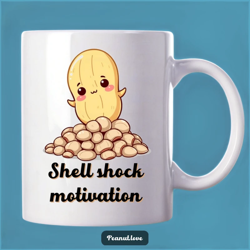 Funny Determined Peanut Climbing Mug - A Hilarious Motivational Gift