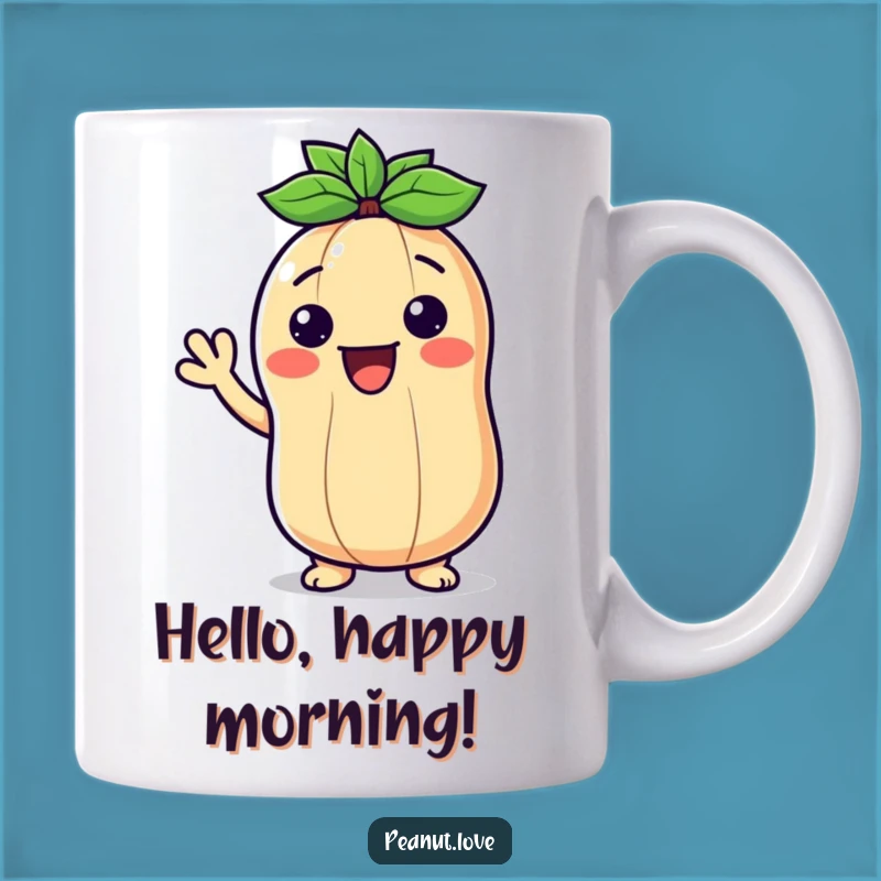 Funny Friendly Peanut Wave Mug - A Happy Hilarious Greeting Gift