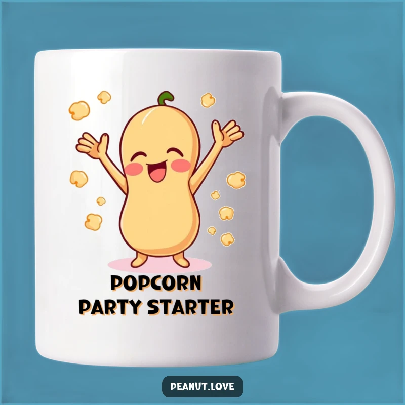Funny Giggling Peanut Mug - Joyful Snack Cartoon Gift