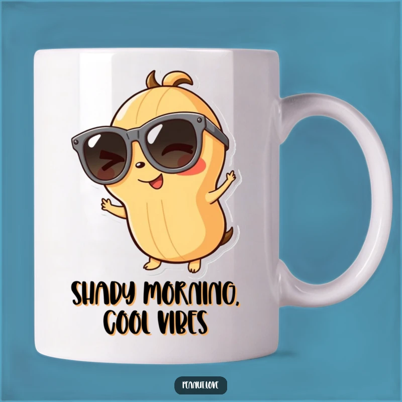 Funny Playful Peanut Mug - Cool Vibes Only: A Stylish Funny Gift