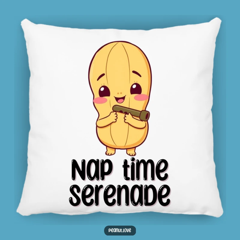 Comforting Tunes Funny Pillow - Peanut Kazoo