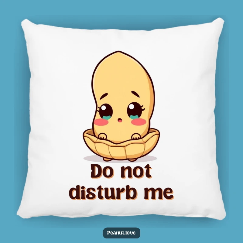 Funny Surprised Peanut Pillow: Soft Comfort, Shell Shock Humor, Adorable Funny Gift
