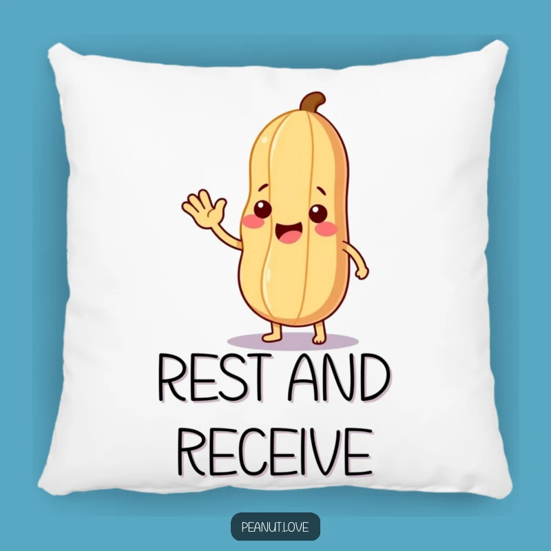 Funny Gentle Wave Pillow: Cozy Nutty Accent for Comforting Humor