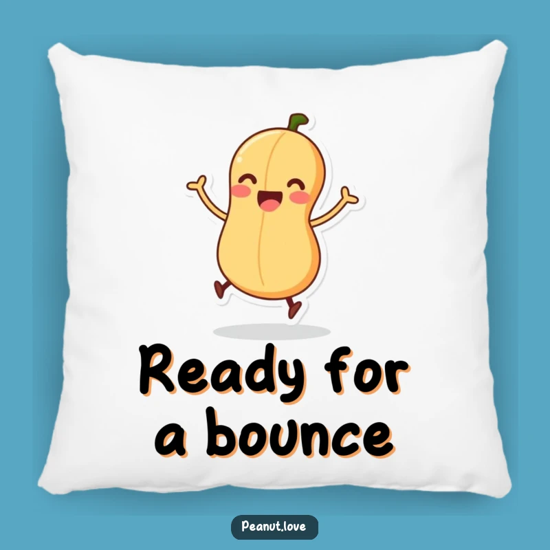 Funny Jumping Peanut Pillow - Cozy Excitement, Perfect Accent Pillow Gift