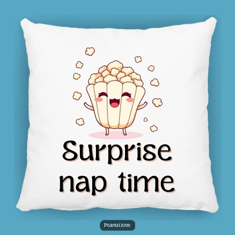 Funny Popcorn Kernel Pillow: Cozy Surprise Pop, Laughable Accent