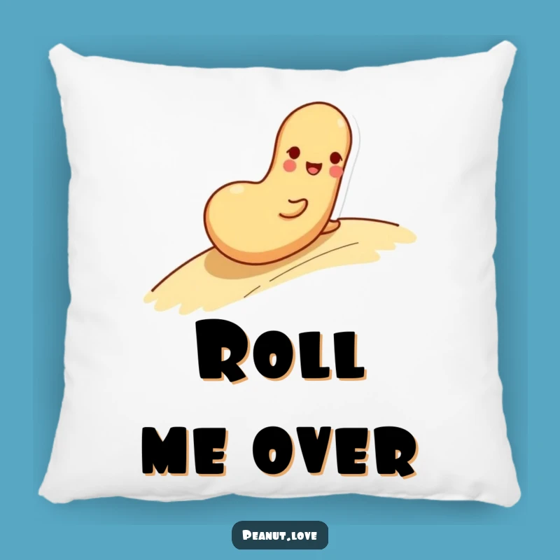 Funny Rolling Peanut Pillow - Cozy Playfulness, Perfect Accent Pillow Gift