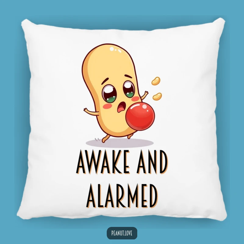 Funny Surprised Peanut Pillow - Comfy Escape: A Soft Funny Gift