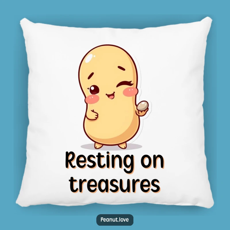 Funny Wink & Whisper Pillow: Cozy Nutty Accent for Secret Humor