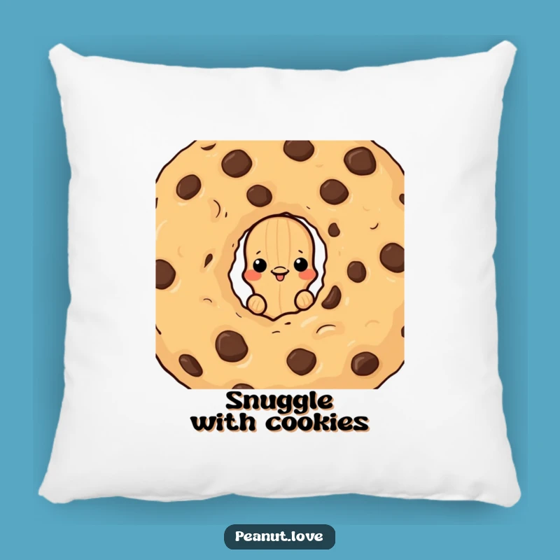Funny Cookie Cuddle Pillow, Sneaky Peanut Hideout, Comfy Humorous Decor