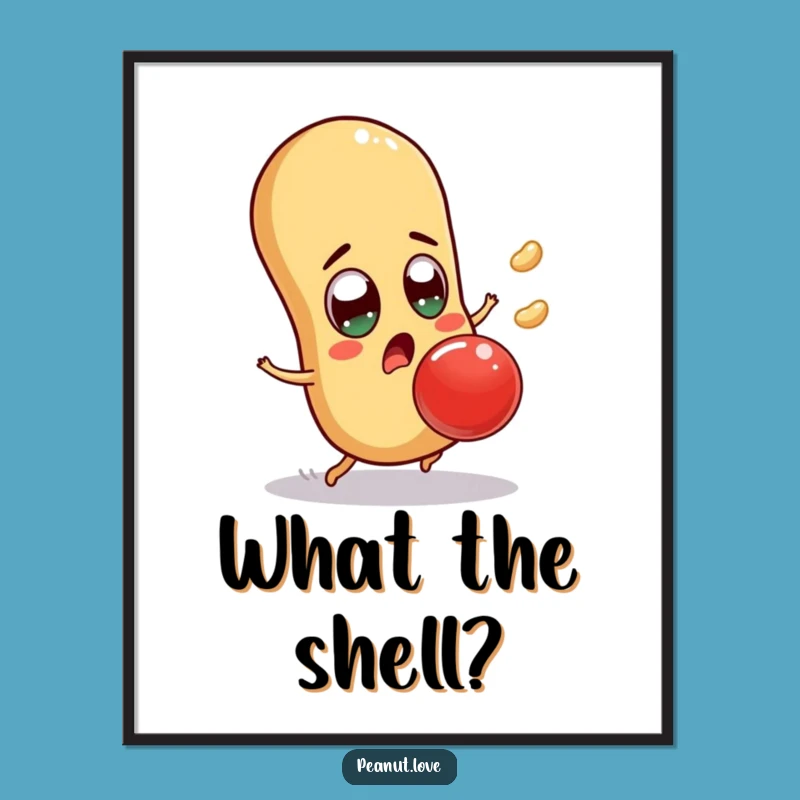 Funny Surprised Peanut Digital Art - Instant Reaction: A Downloadable Funny Gift