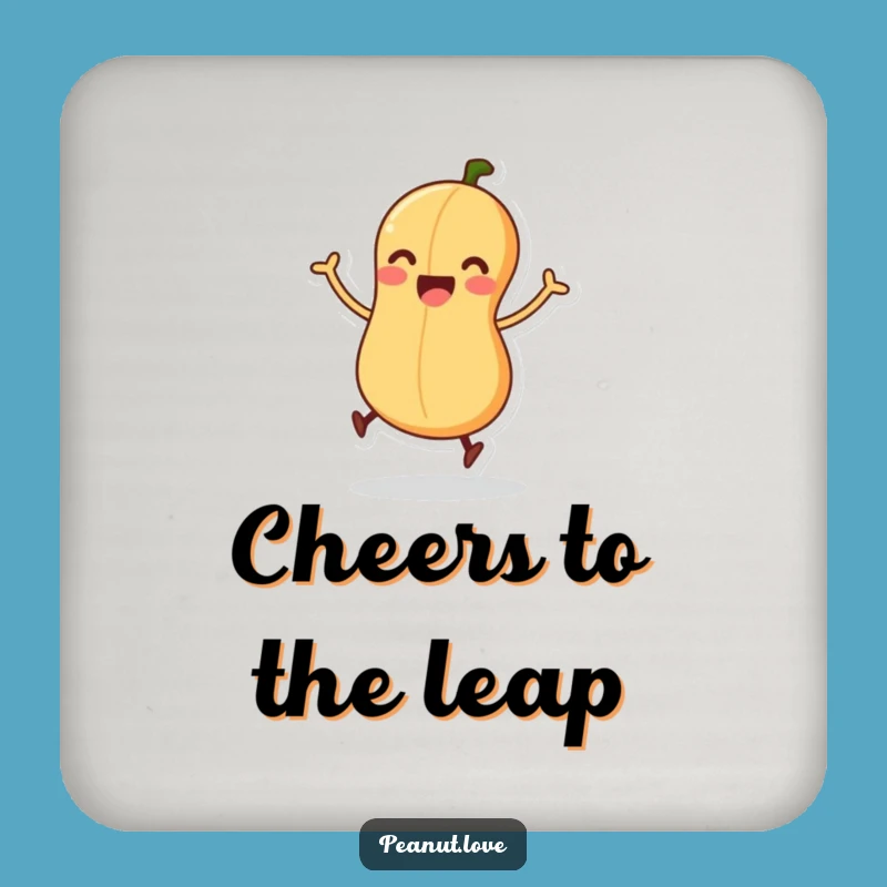 Funny Jumping Peanut Coaster - Energetic Protection, Perfect Housewarming Gift