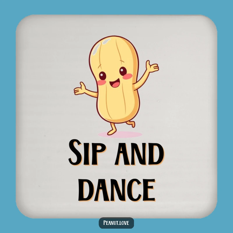 Funny Peanut Coasters: Giggling Character Set for Drink Protection