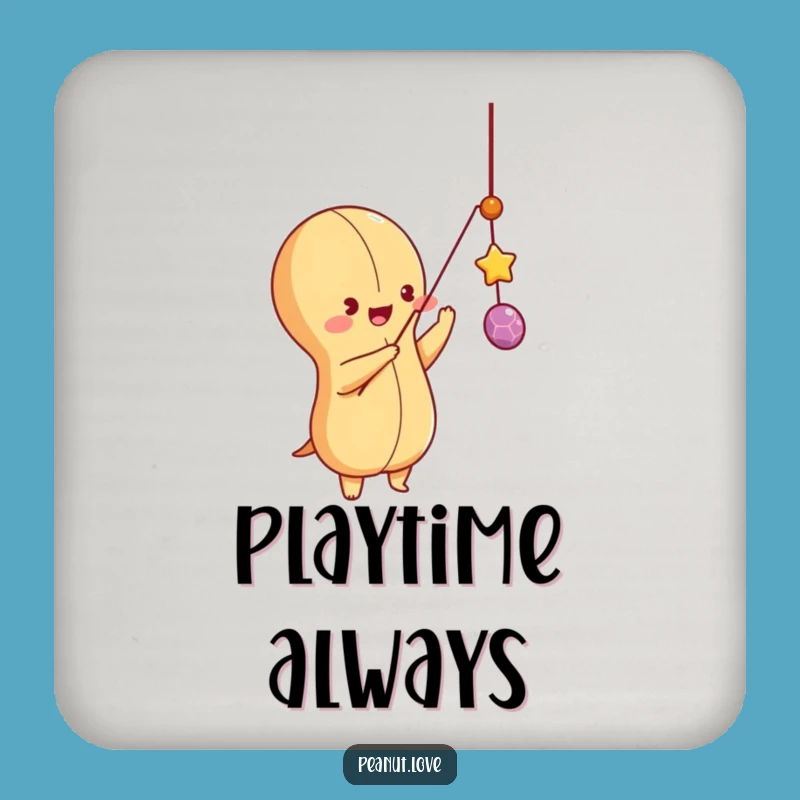 Funny Playful Peanut Coaster: Protect Surfaces with Fun, Fun Funny Gift