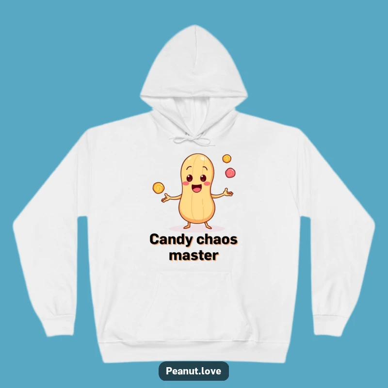 Cozy Treat Funny Hoodie - Peanut Candy Juggler