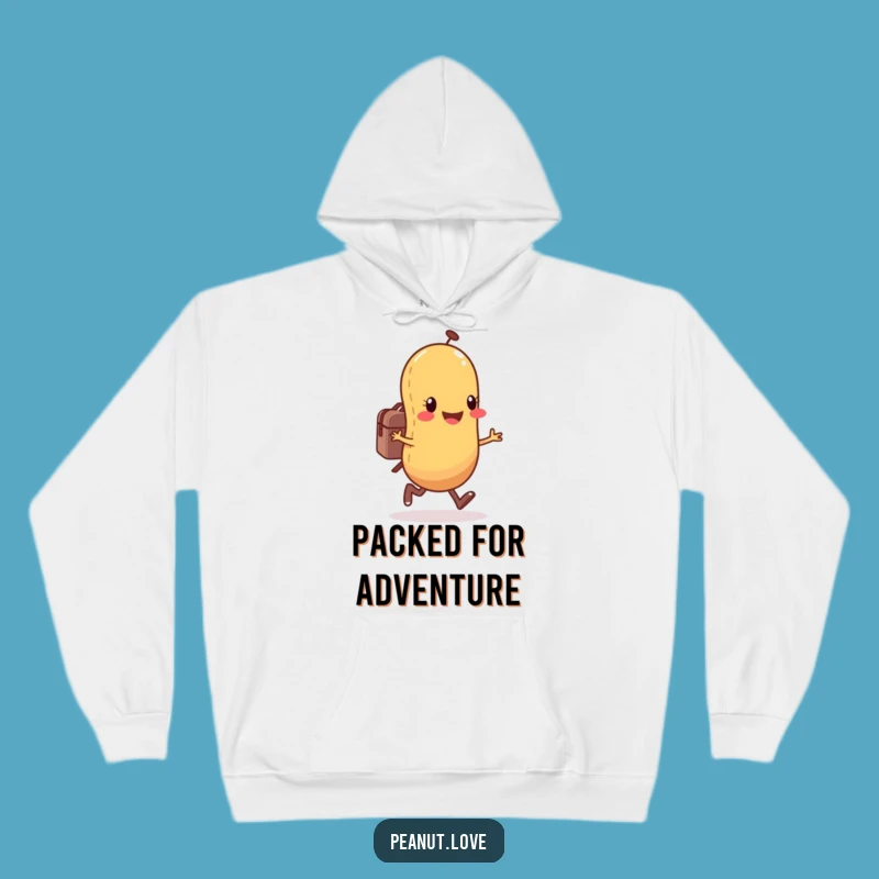 Cozy Funny Peanut Skips Hoodie - Happy Character Warm Adventure Gear