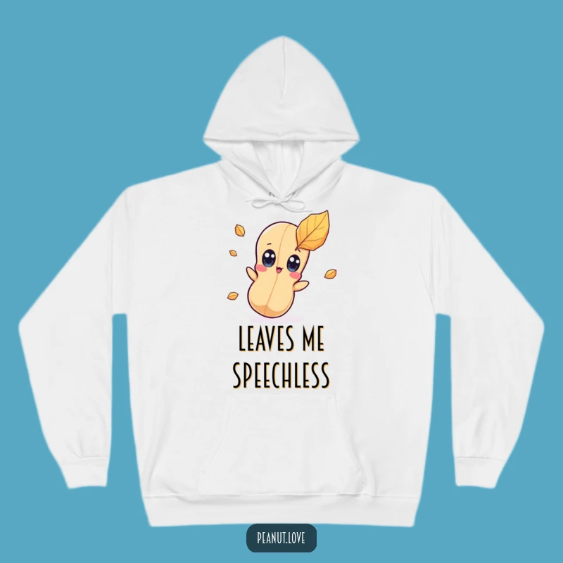 Cozy Funny Surprised Peanut Hoodie - Kawaii Character Autumn Warmth Gift