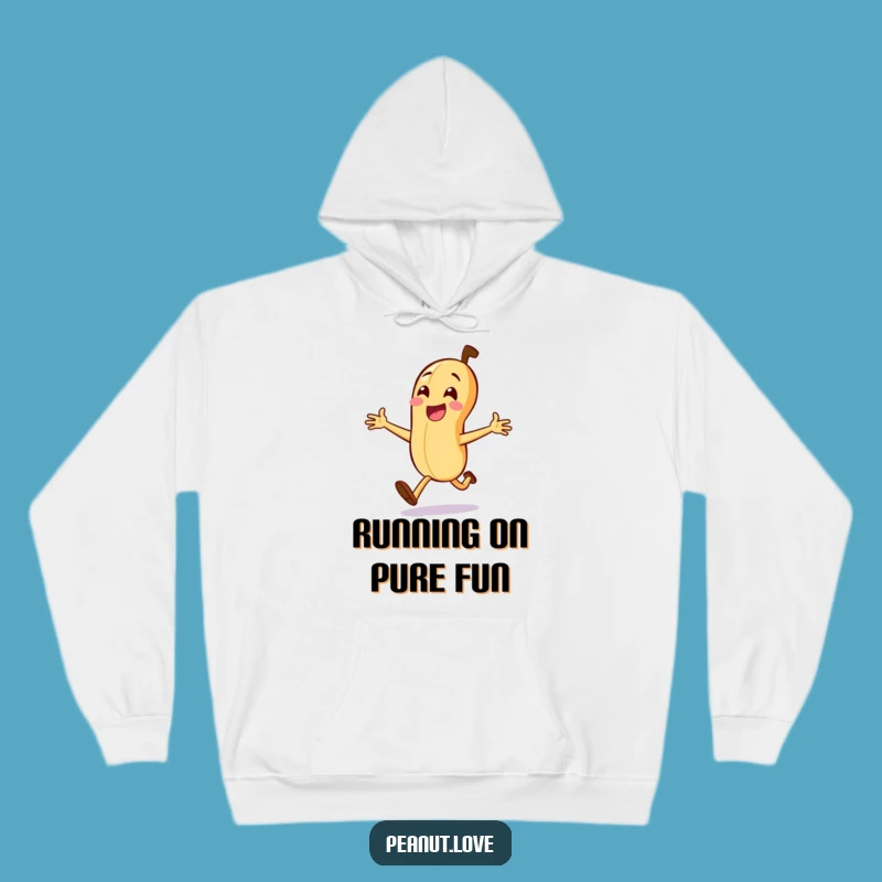 Funny Peanut Dash Hoodie: Cozy Nutty Apparel for Your Adventures