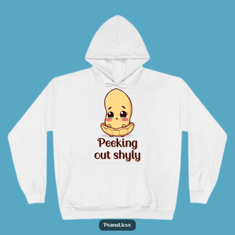 Funny Surprised Peanut Hoodie: Cozy Shell Shock Wear, Ultimate Warm Funny Gift