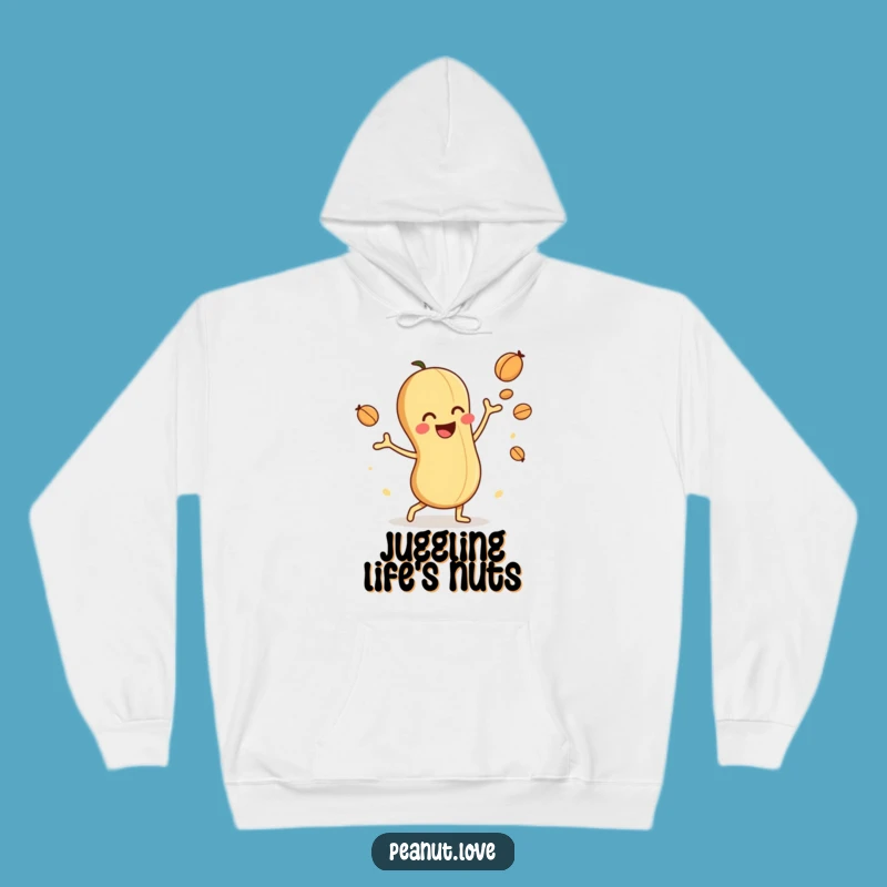 Funny Peanut Juggler Hoodie: Cozy and Hilarious Apparel for Playful Souls