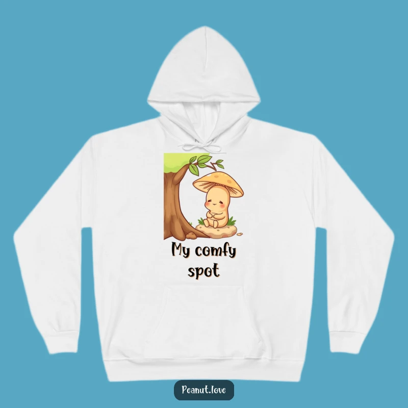Cozy Funny Contented Peanut Hoodie - Ultimate Relaxation Wear