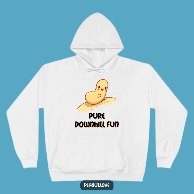 Funny Rolling Peanut Hoodie - Cozy Playfulness, Perfect Gift for Relaxed Days