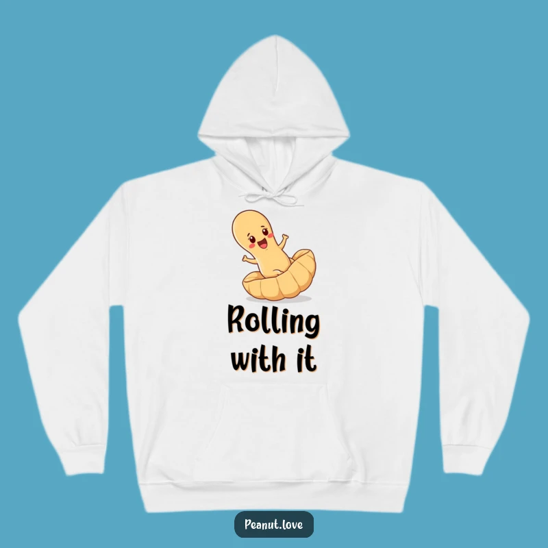 Funny Peanut Rolling Hoodie: Cozy, Warm, Hilarious Adventure Wear, Great Gift