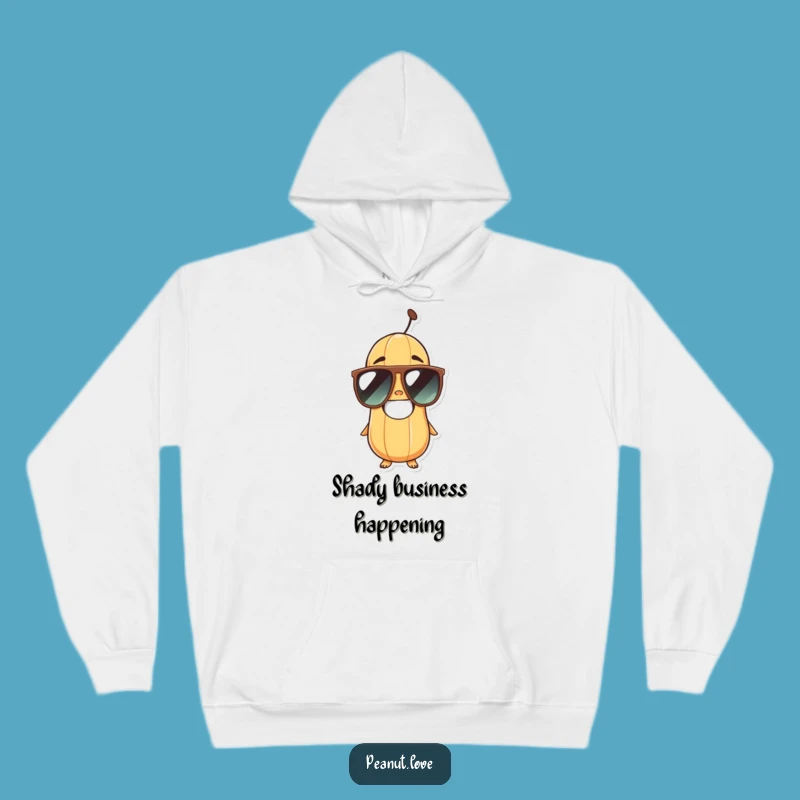 Funny Peanut Sunglasses Hoodie - Warm & Hilarious Character Wear