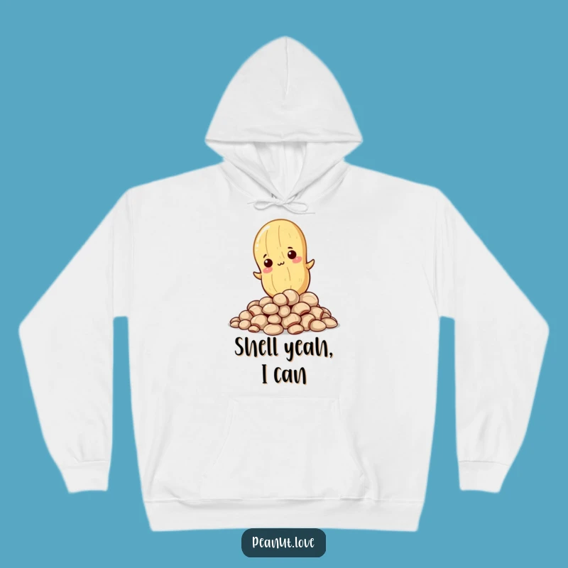 Cozy Funny Determined Peanut Hoodie - Warmth for Your Ambitious Journey